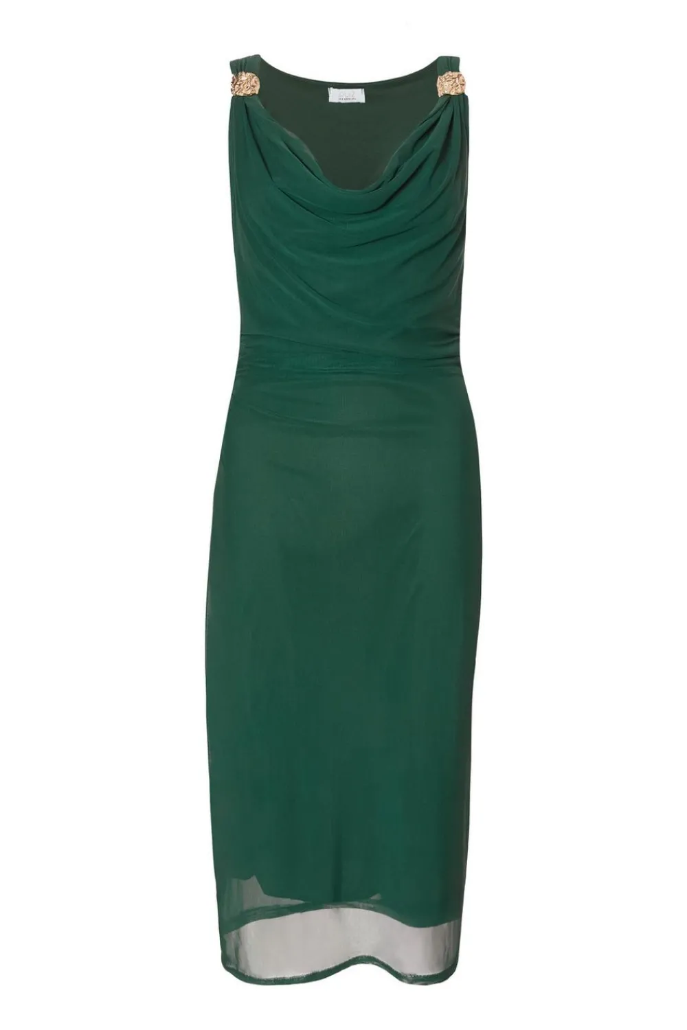 Quiz Day At The Races|Christening Guest>Mesh Buckle Detail Midi Dress