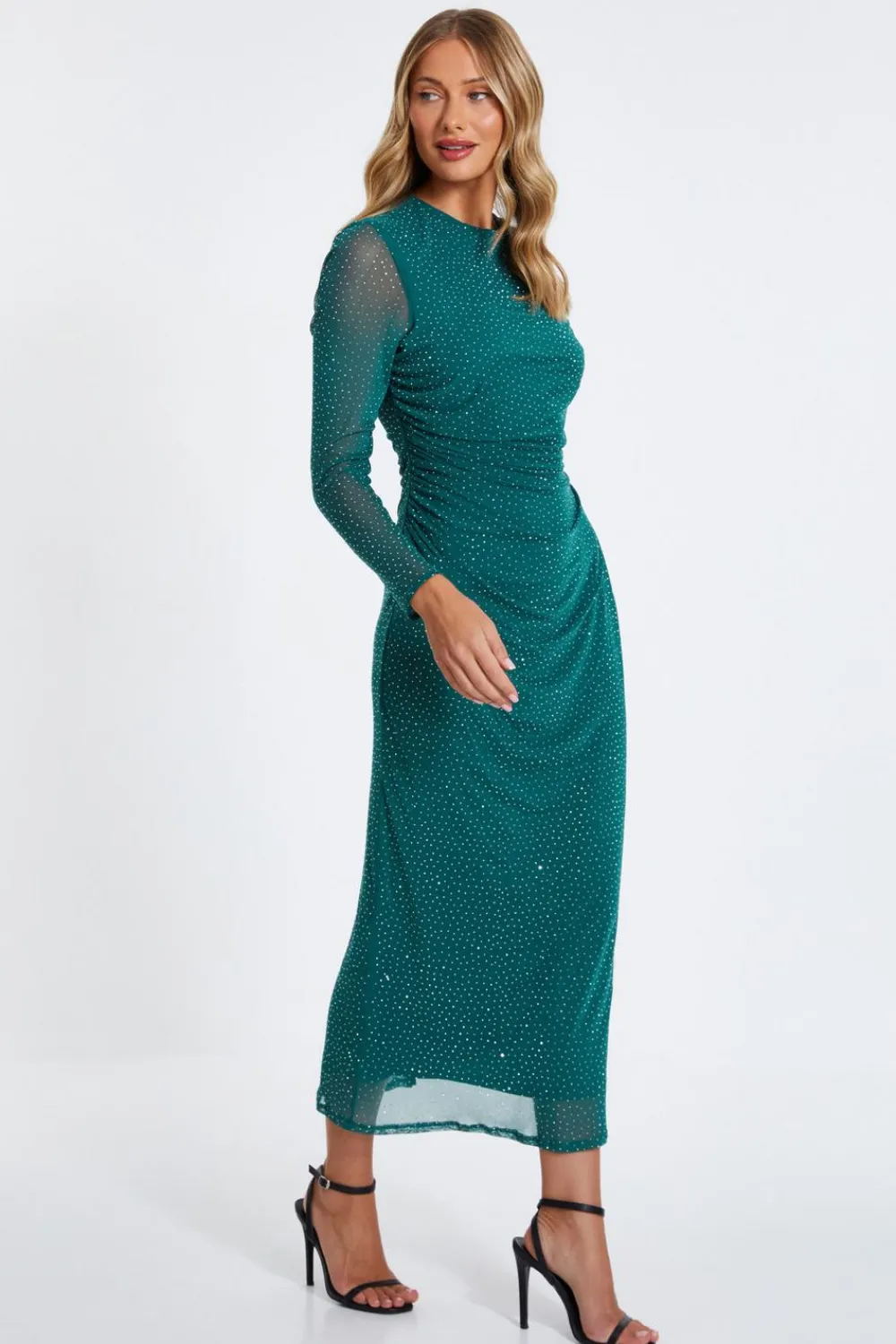 Quiz Prom & Ball|Evening Dresses>Rhinestone Midaxi Dress