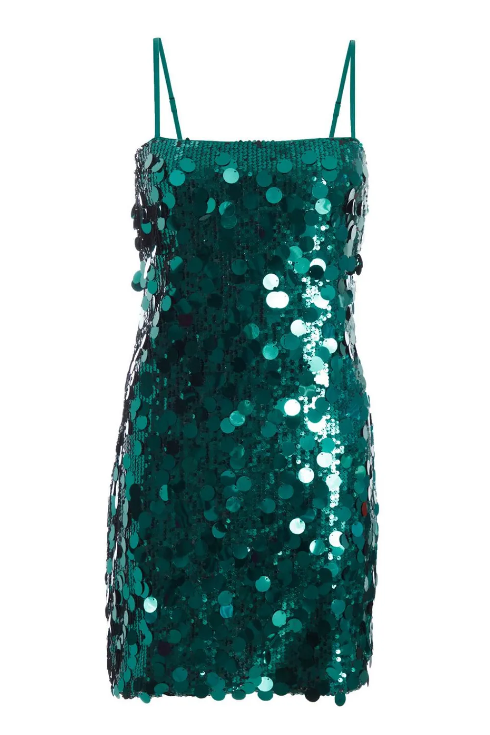 Quiz Mini Dresses|Green Dresses>Bottle Green Sequin Bodycon Dress