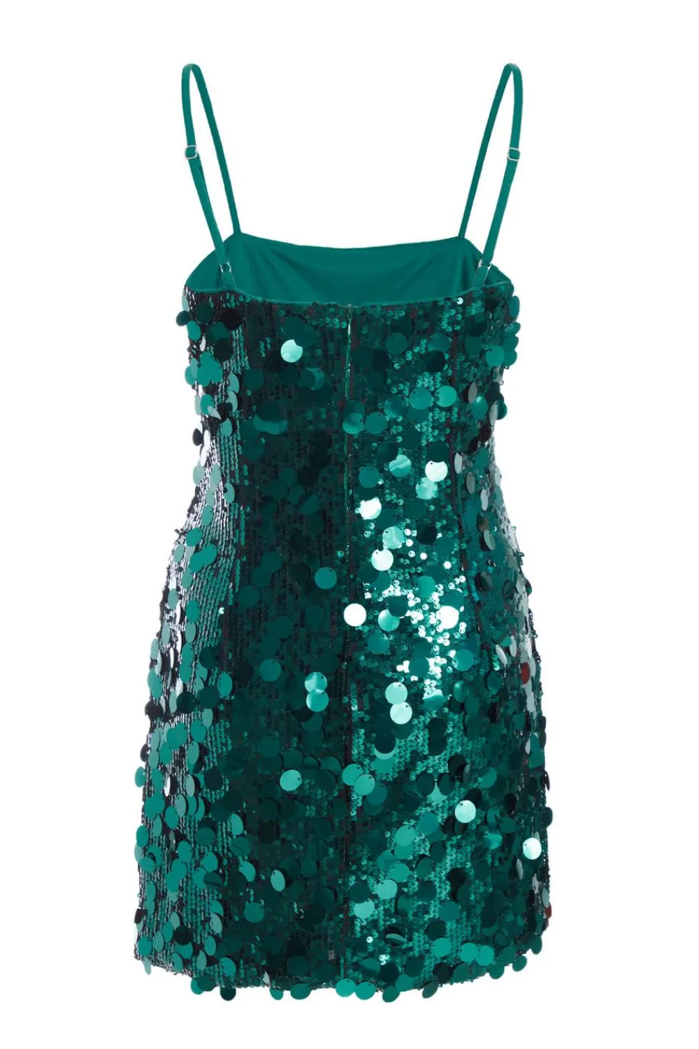 Quiz Mini Dresses|Green Dresses>Bottle Green Sequin Bodycon Dress