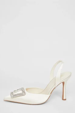 Quiz Occasion Shoes|Heels>Bridal Brooch Court Heels
