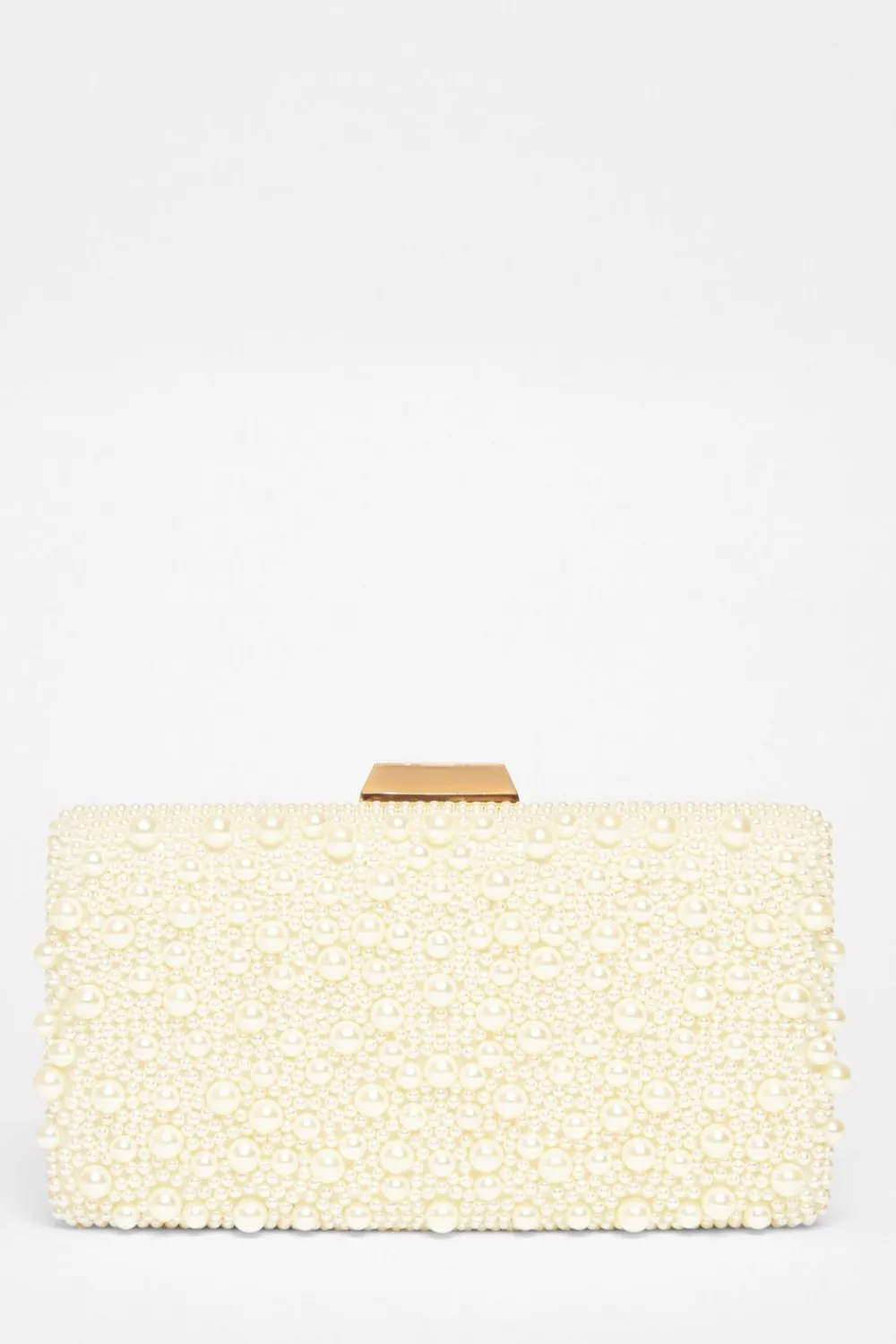 Quiz Wedding Accessories|Bride To Be>Bridal White Pearl Box Bag