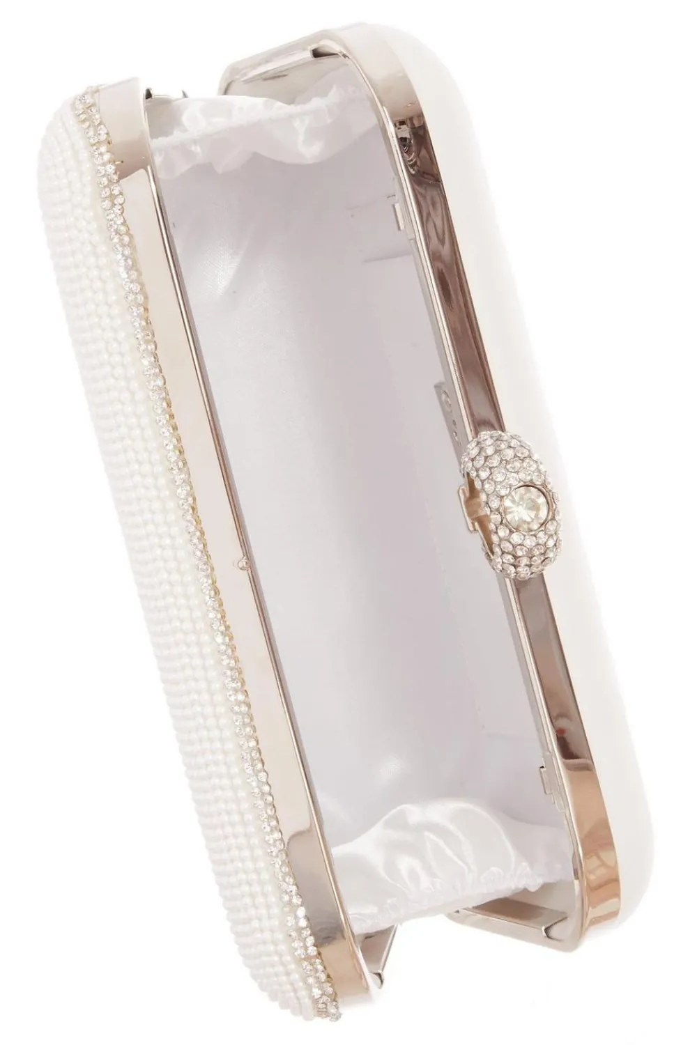Quiz Wedding Accessories|Bride To Be>Bridal White Ring Box Bag