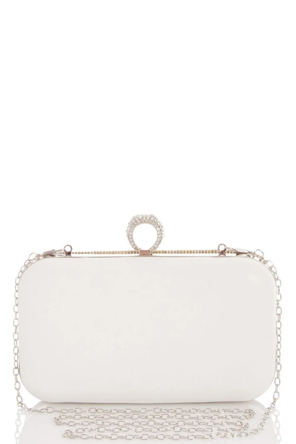 Quiz Wedding Accessories|Bride To Be>Bridal White Ring Box Bag