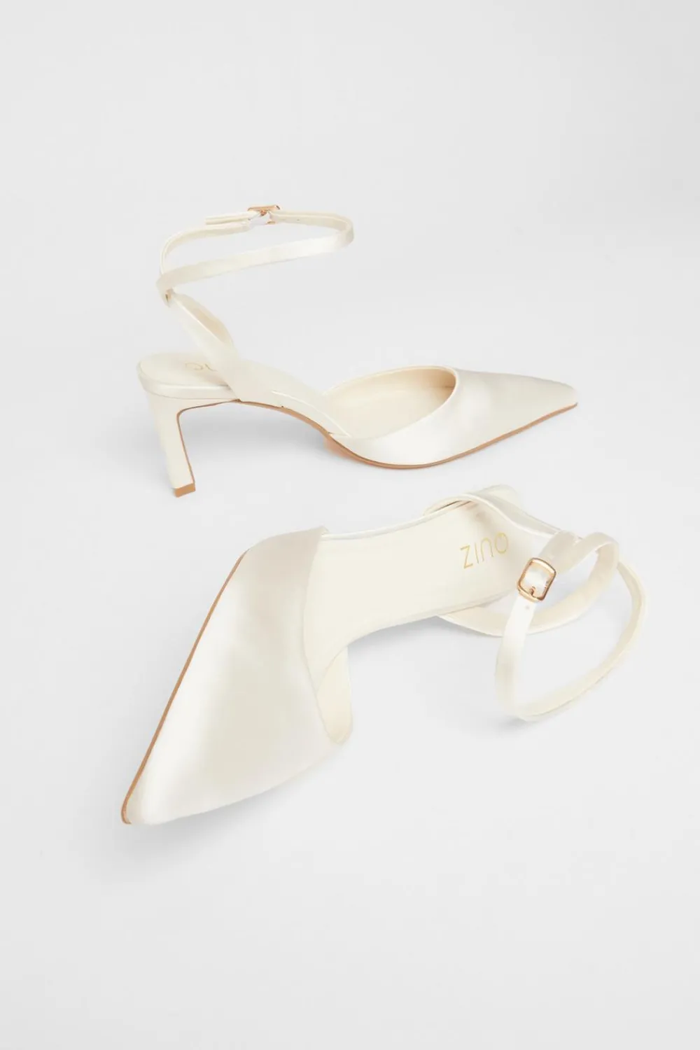 Quiz Occasion Shoes|Heels>Bridal White Satin Court Heels