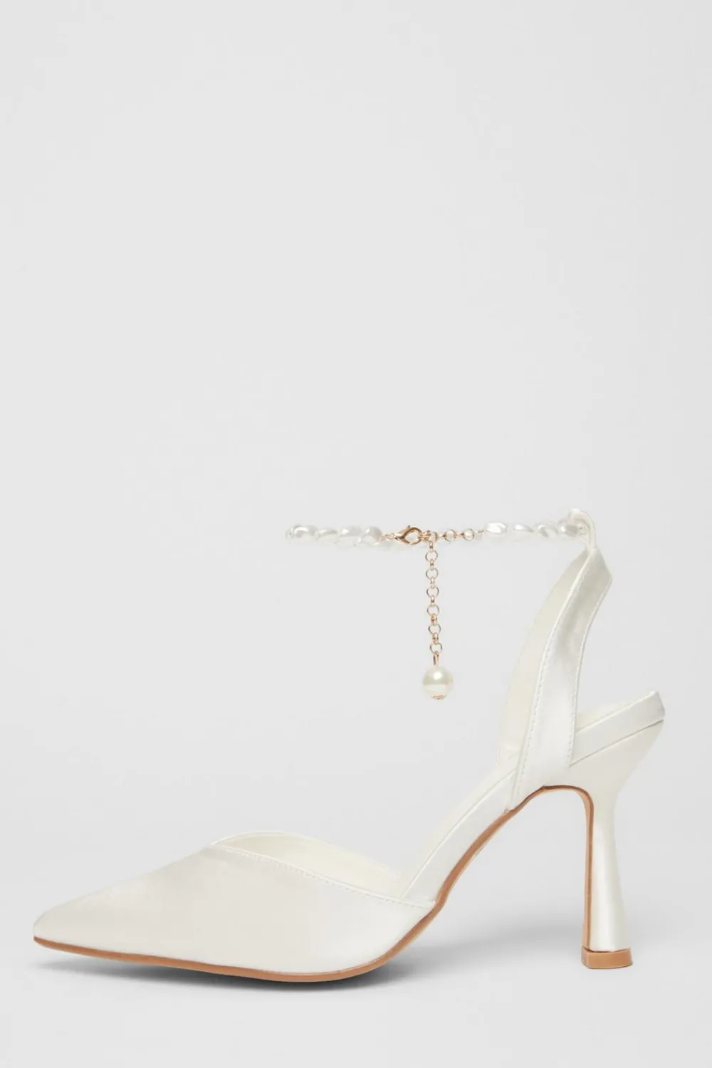 Quiz Occasion Shoes|Heels>Bridal White Satin Court Heels