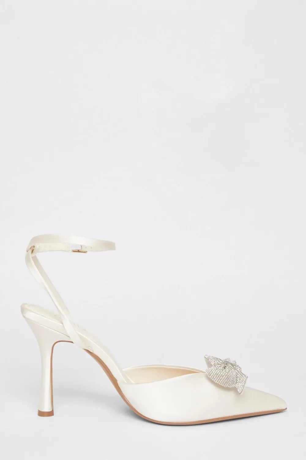 Quiz Occasion Shoes|Heels>Bridal White Satin Court Heels
