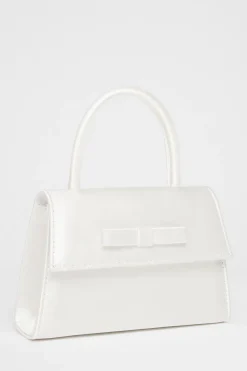 Quiz Wedding Accessories|Bride To Be>Bridal Satin Top Handle Bag