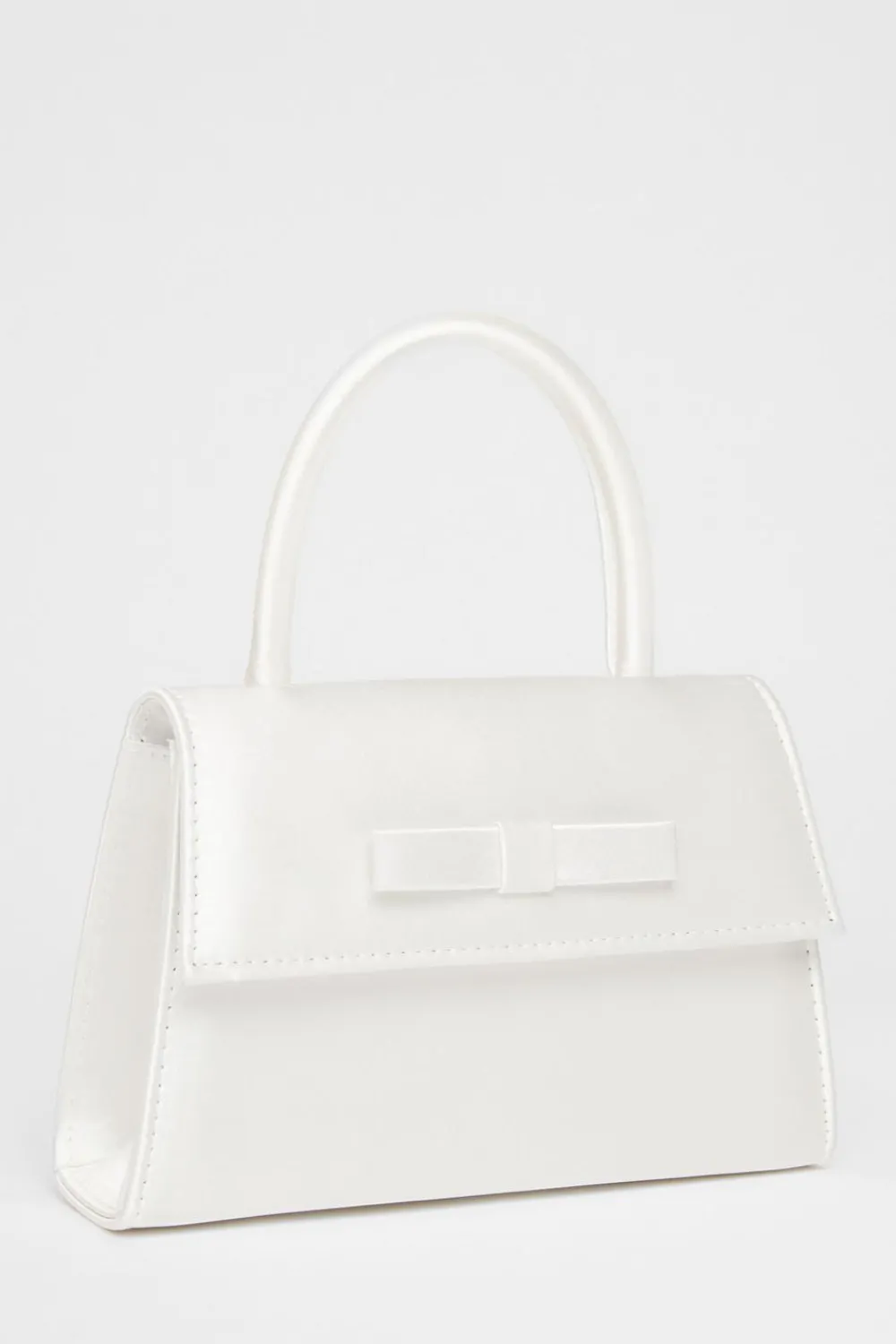 Quiz Wedding Accessories|Bride To Be>Bridal Satin Top Handle Bag