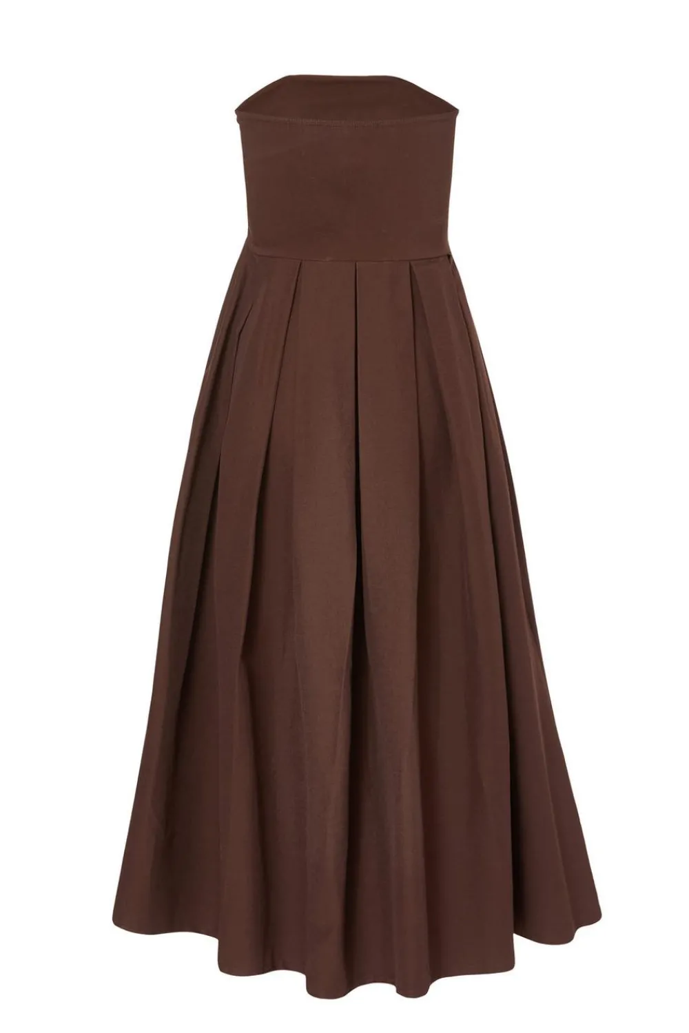 Quiz Christening Guest|Dresses>Brown Bandeau Midi Dress