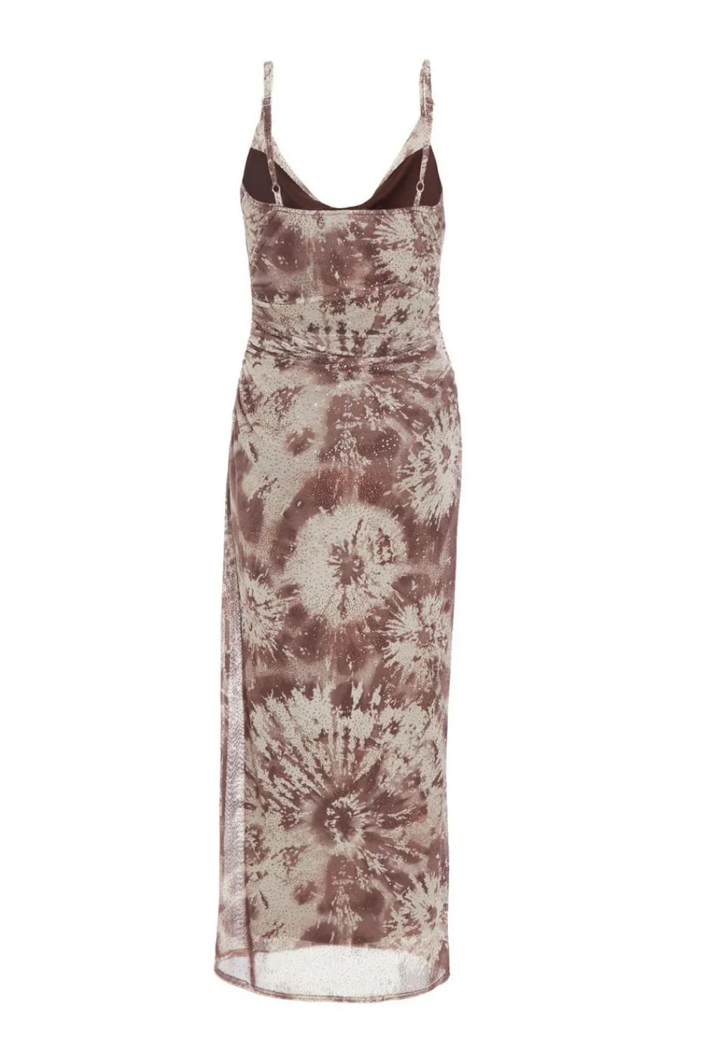 Quiz Evening Dresses|Midi Dresses>Brown Glitter Mesh Midaxi Dress