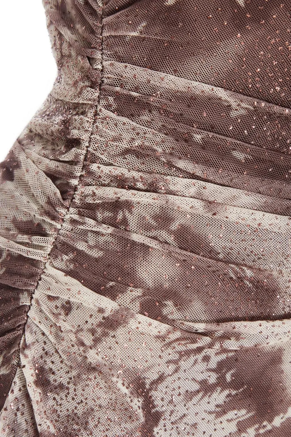 Quiz Evening Dresses|Midi Dresses>Brown Glitter Mesh Midaxi Dress