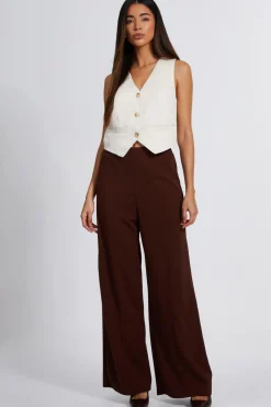 Quiz Trousers|Casual Clothing>High Waist Wide Leg Trousers