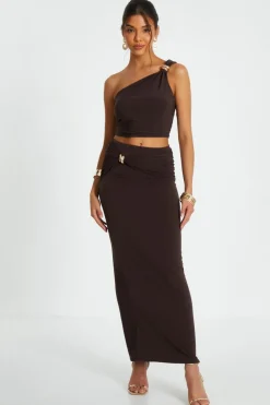 Quiz Going Out Tops|Tops>One Shoulder Crop Top