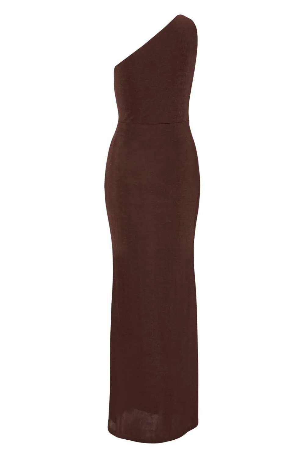 Quiz Evening Dresses|Dresses>Brown One Shoulder Maxi Dress