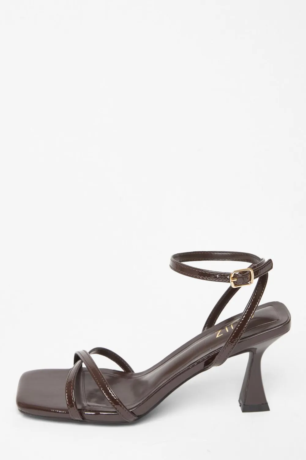 Quiz Heels>Patent Flared Heels