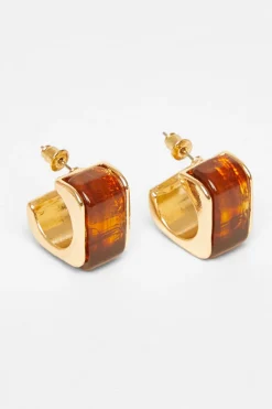 Quiz Jewellery|Earrings>Resin Geometric Hoop Earrings