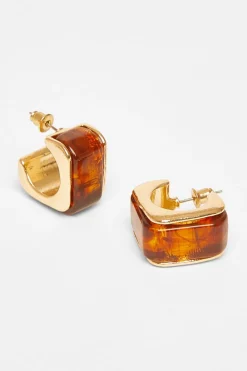 Quiz Jewellery|Earrings>Resin Geometric Hoop Earrings