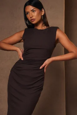 Quiz Workwear|Going Out>Ribbed Midaxi Dress