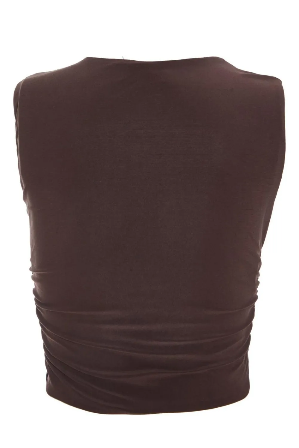 Quiz Summer Tops|Day Tops>Ruched Sleeveless Crop Top