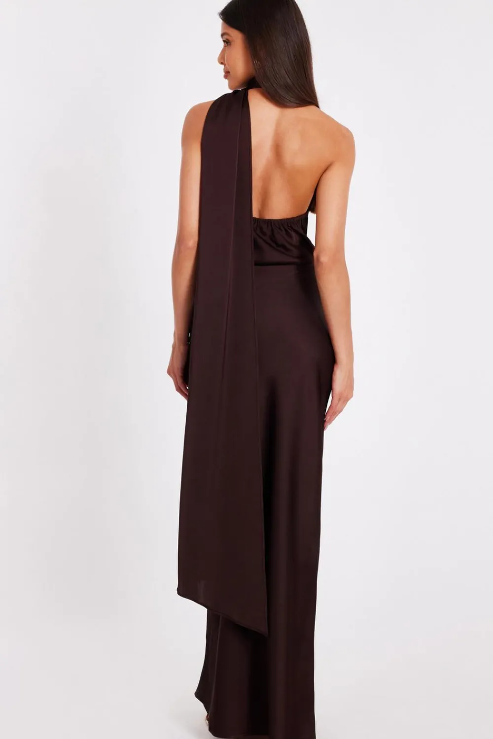 Quiz Prom Dresses|Prom & Ball>Satin Wrap Neck Maxi Dress