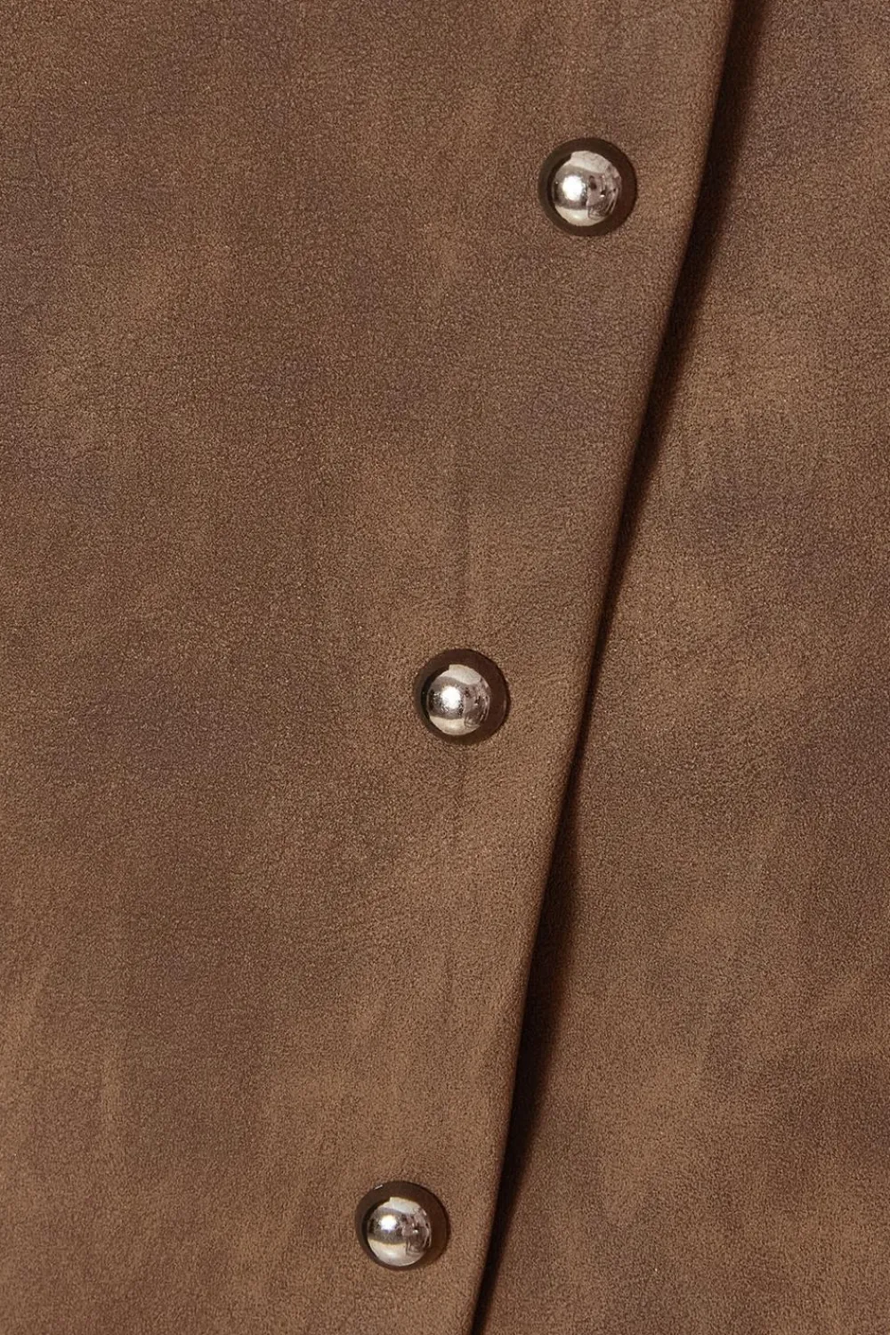 Quiz Skirts|Going Out>Brown Studded Faux Leather Skort