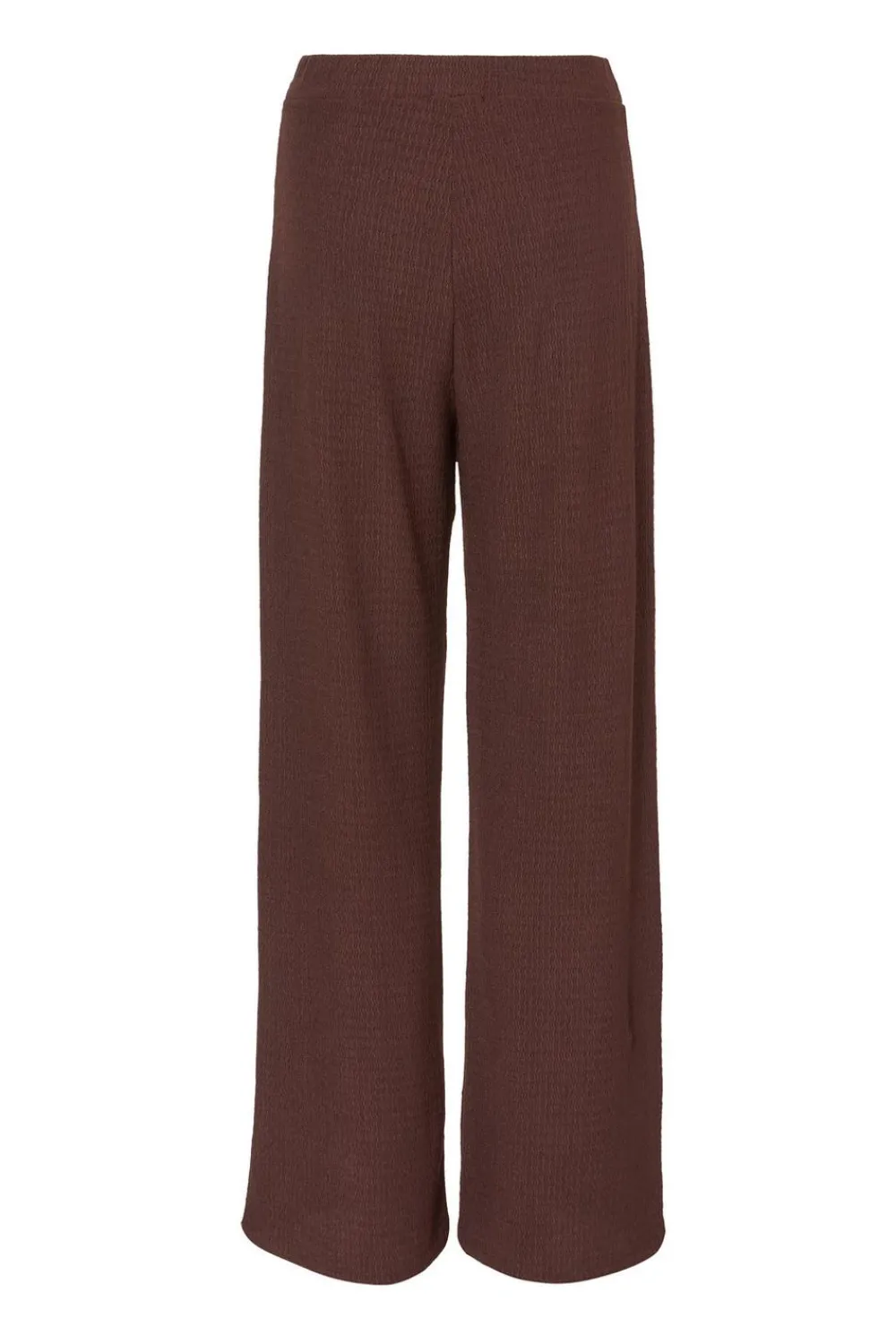 Quiz Trousers|Holiday>Brown Textured Palazzo Trousers