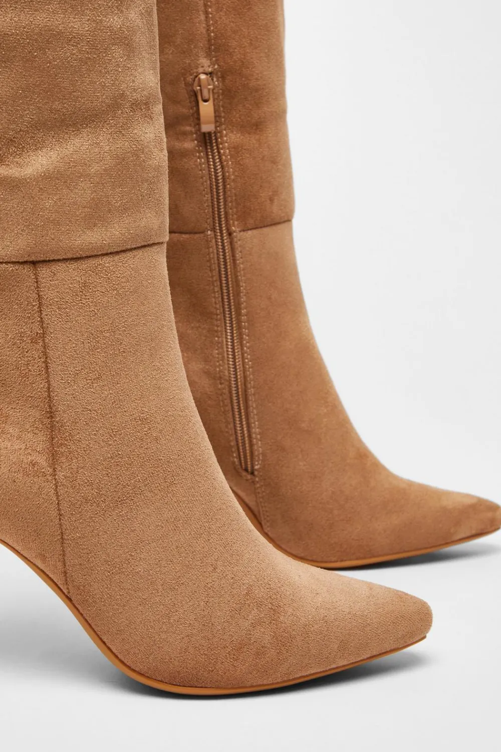 Quiz Boots>Faux Suede Knee High Boots