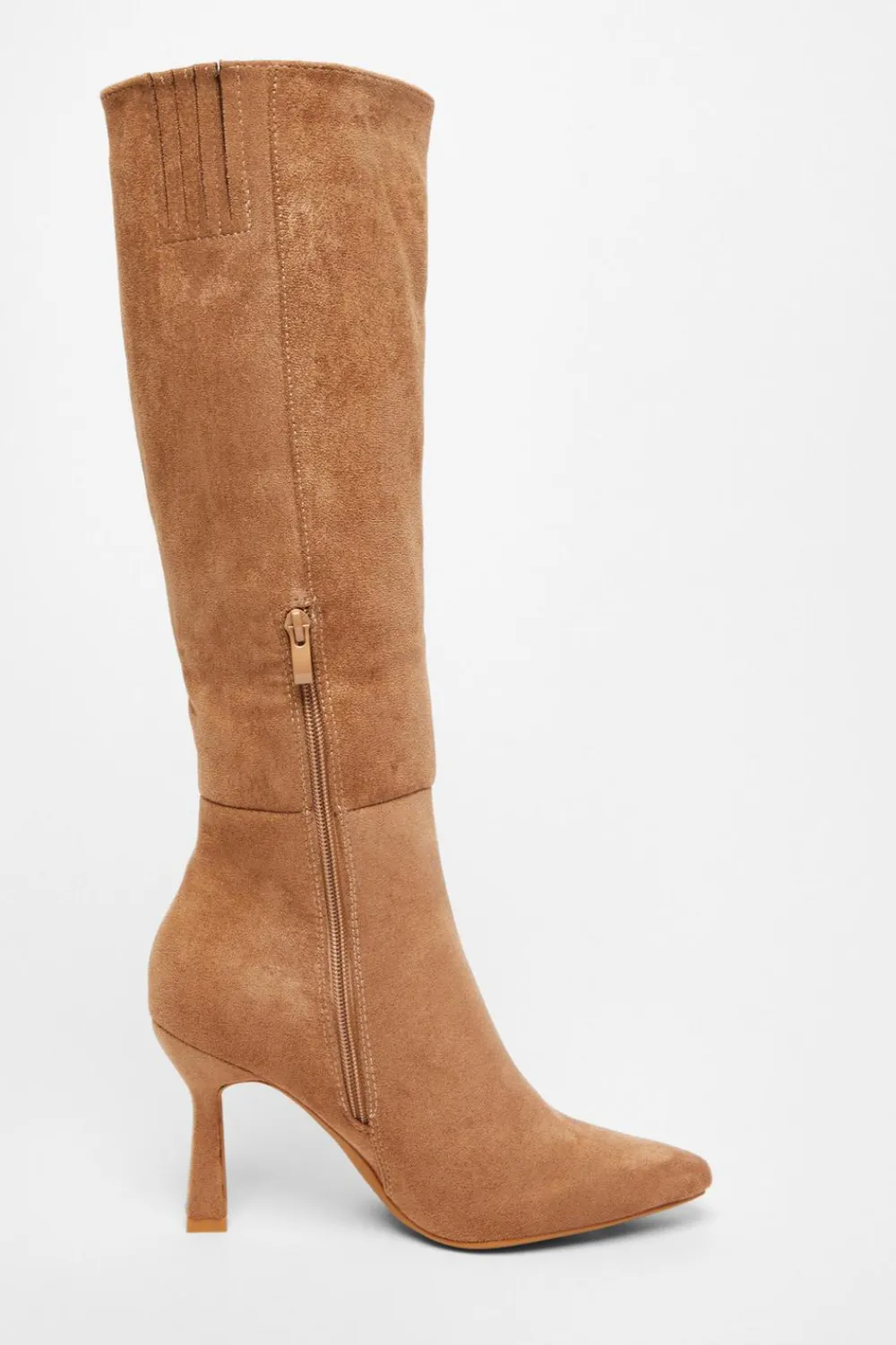 Quiz Boots>Faux Suede Knee High Boots