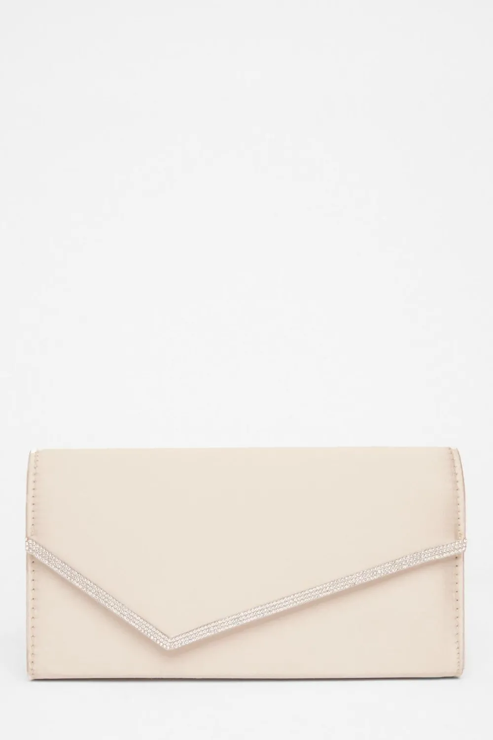 Quiz Wedding Accessories|Bags>Champagne Diamante Envelope Clutch