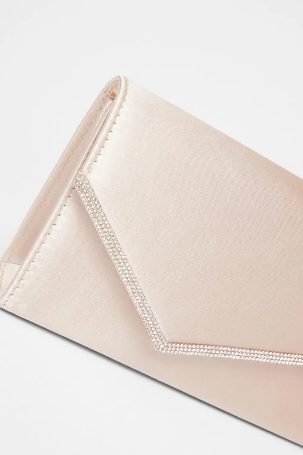 Quiz Wedding Accessories|Bags>Champagne Diamante Envelope Clutch