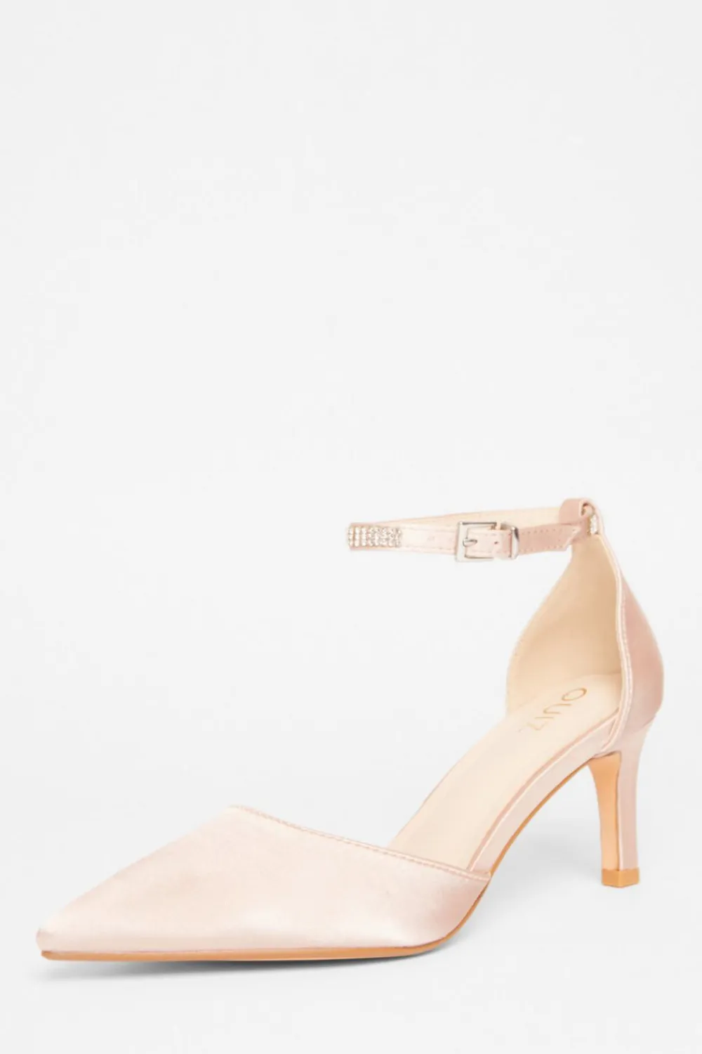 Quiz Shoe & Bag Sets|Occasion Shoes>Diamante Strap Court Heels