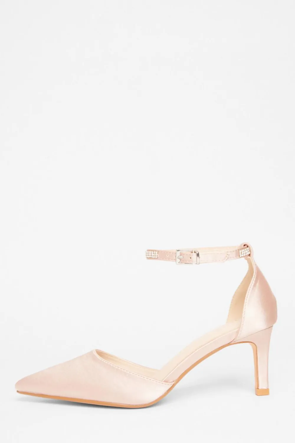 Quiz Shoe & Bag Sets|Occasion Shoes>Diamante Strap Court Heels