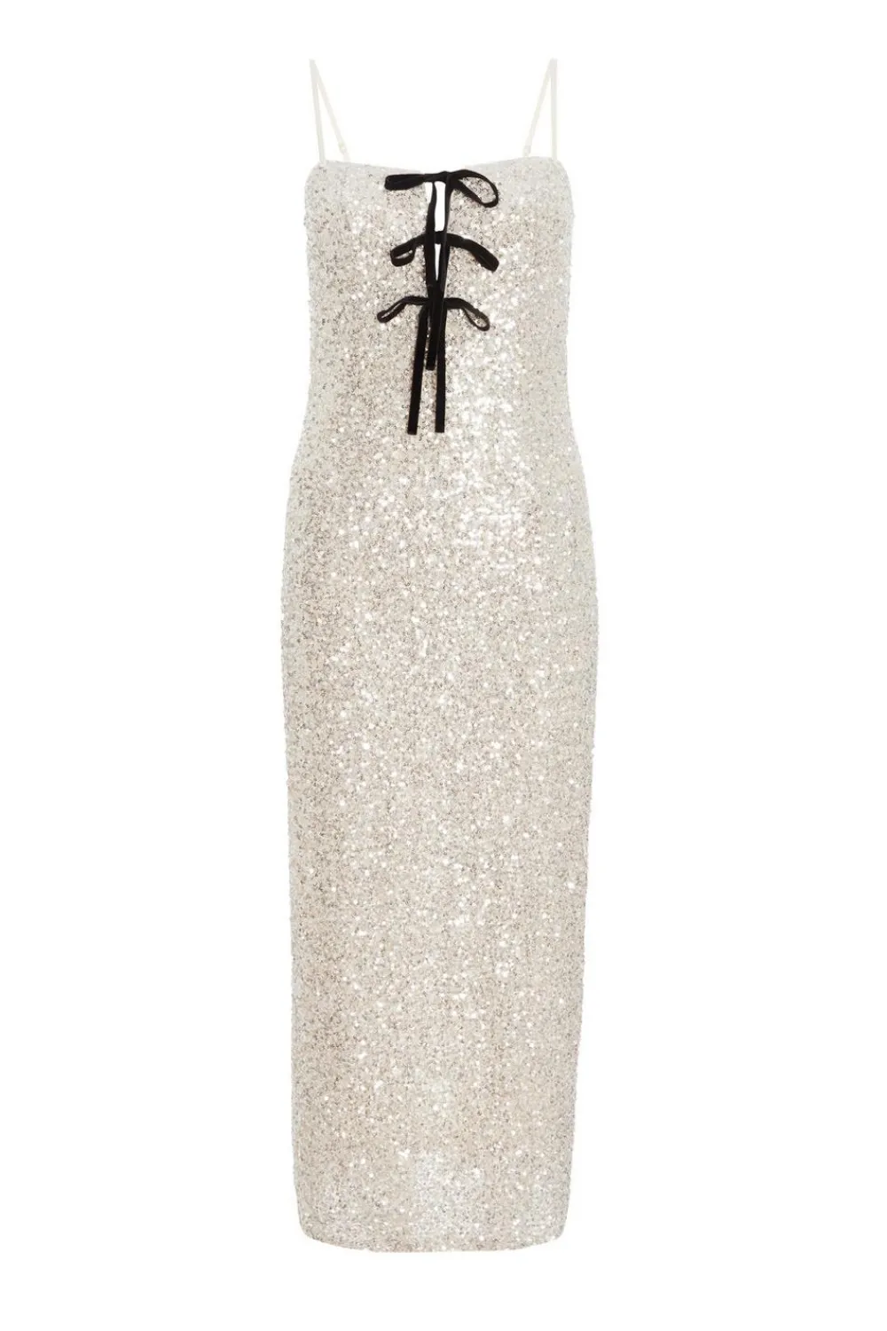 Quiz Prom Dresses|Occasion Dresses>Champagne Sequin Bow Front Midaxi Dress