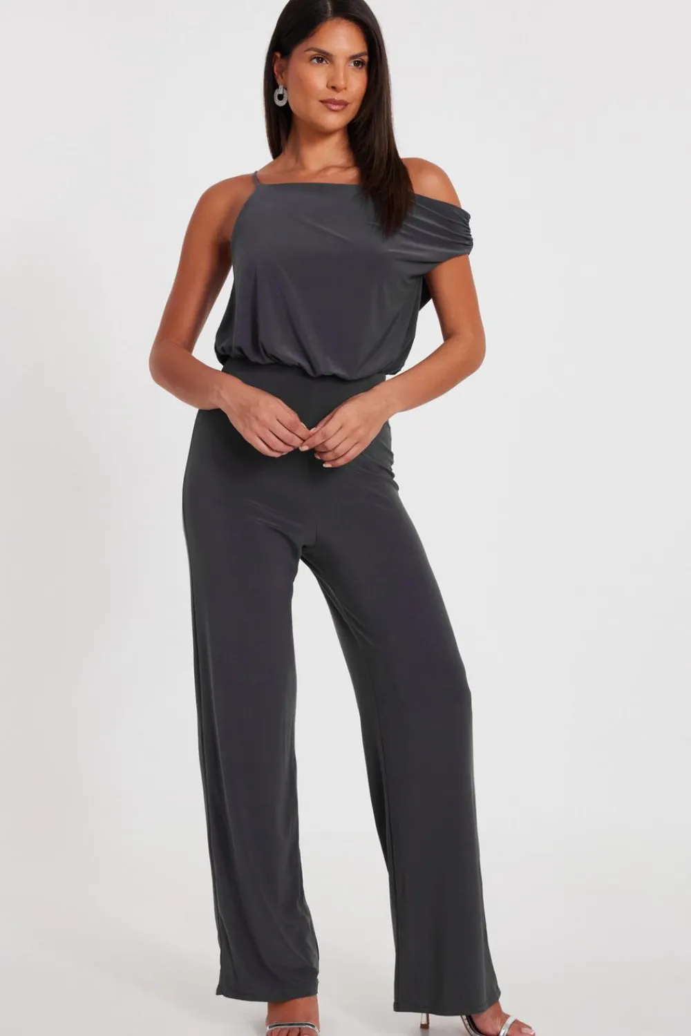 Quiz Going Out Jumpsuits|Jumpsuits>Asymmetric Draped Jumpsuit