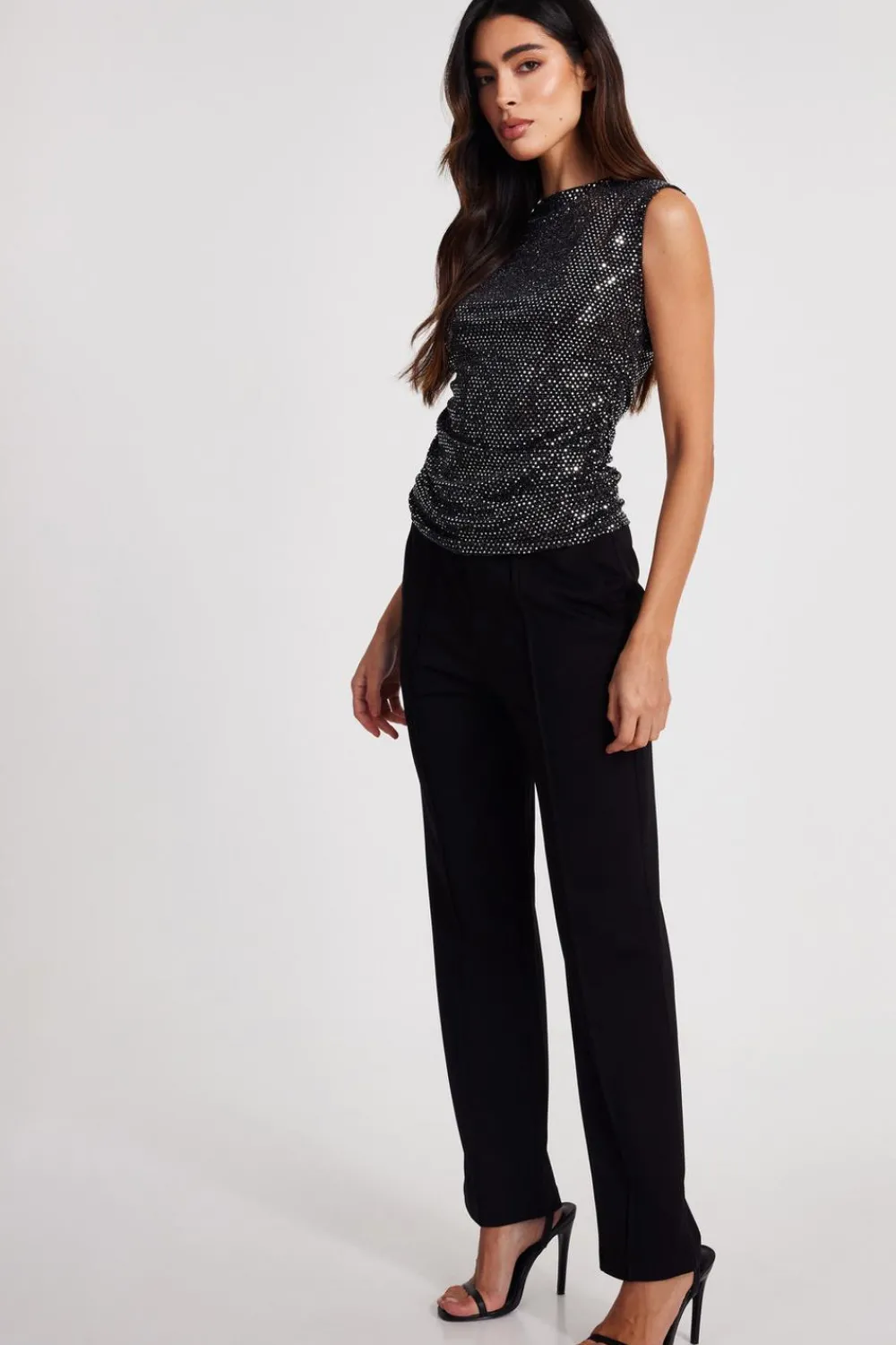 Quiz Going Out Tops|Tops>Sequin Vest Top