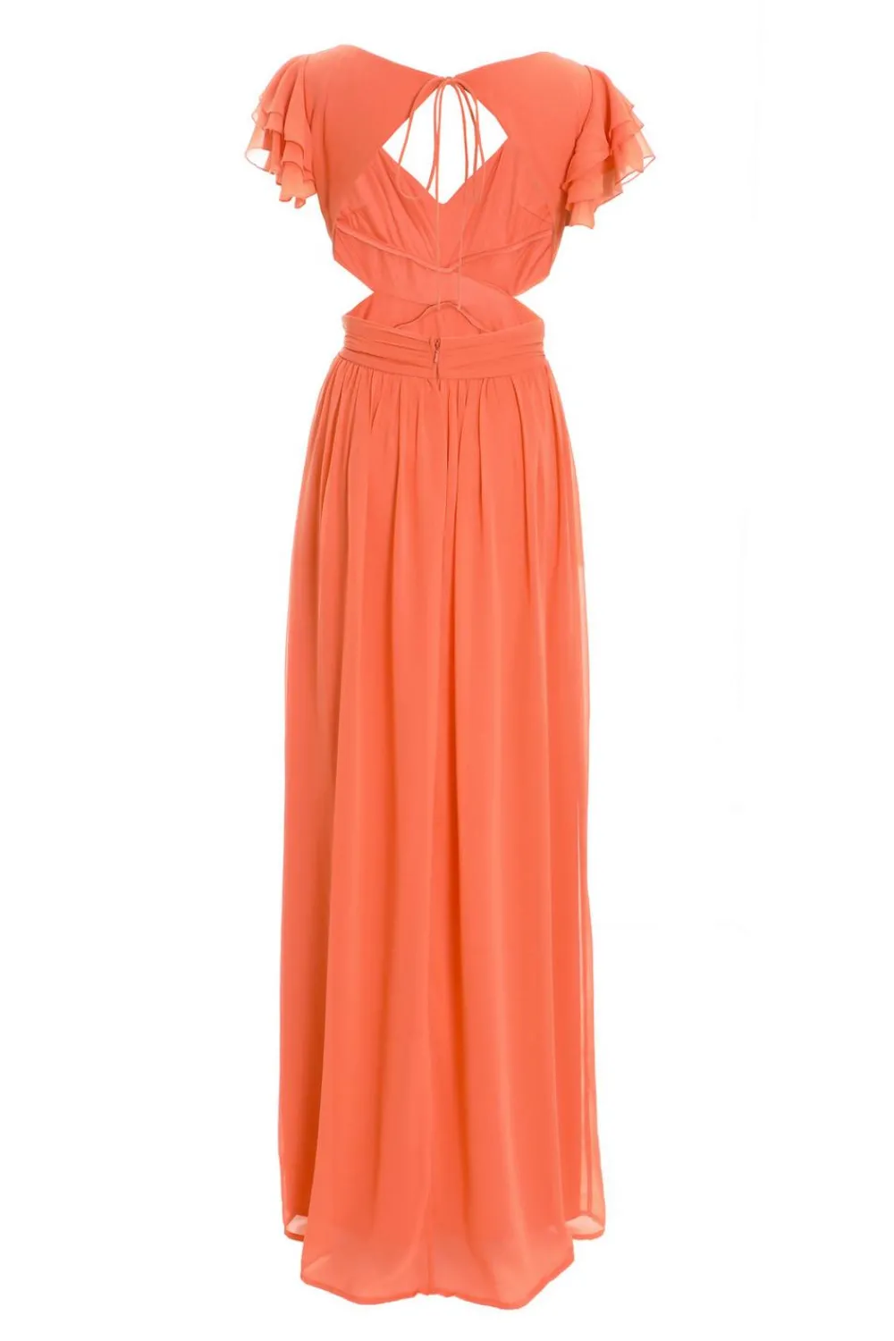 Quiz Prom Dresses|Prom & Ball>Coral Chiffon Backless Maxi dress