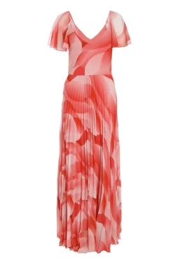 Quiz Prom Dresses|Prom & Ball>Coral Chiffon Pleated Maxi Dress