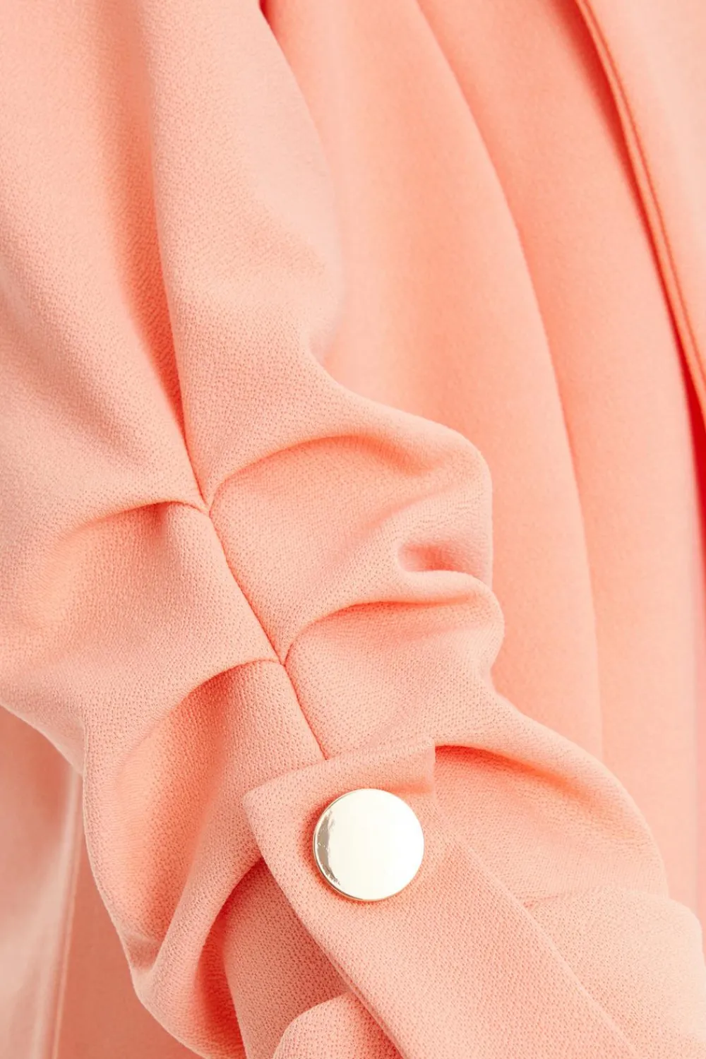 Quiz Workwear|Modest>Coral Ruched Sleeve Blazer