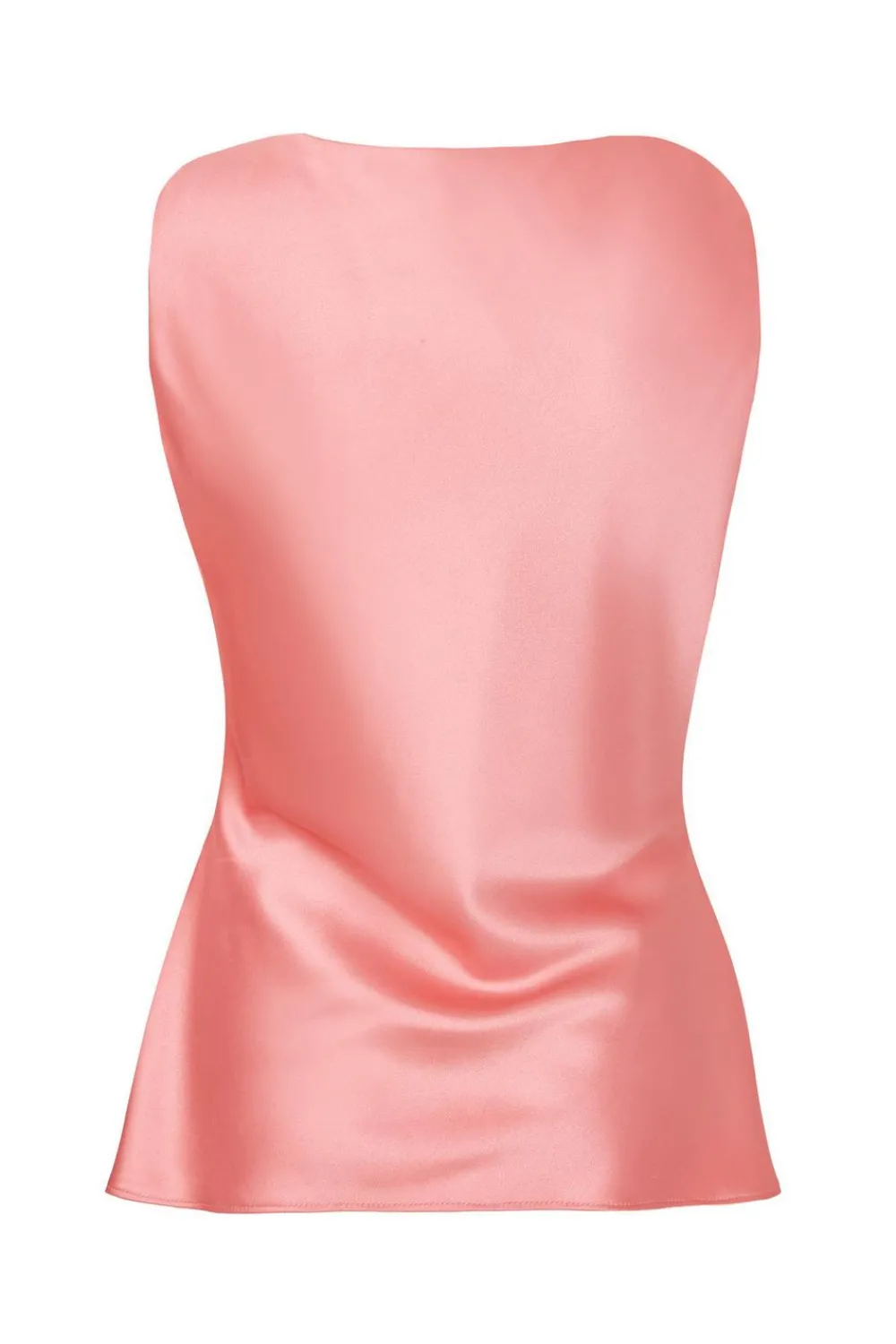 Quiz Summer Tops|Going Out Tops>Coral Satin Buckle Top