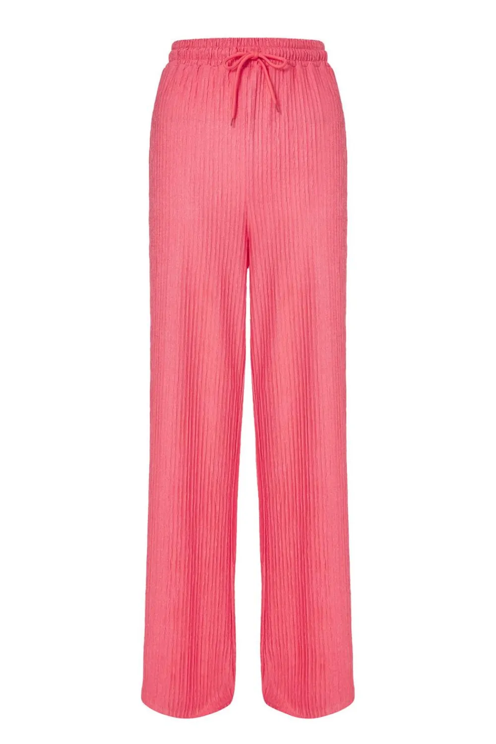 Quiz Trousers|Modest>Textured Palazzo Trousers