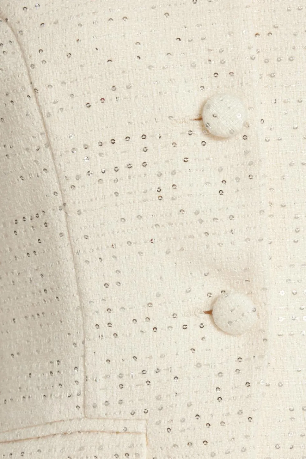 Quiz Waistcoat|Going Out Tops>Cream Boucle Sequin Waistcoat