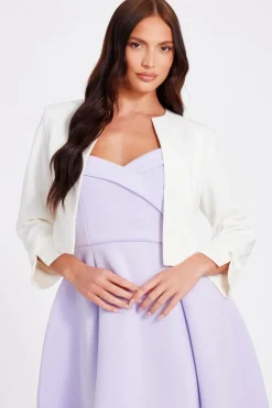 Quiz Day At The Races|Christening Guest>Bow Sleeve Cropped Blazer