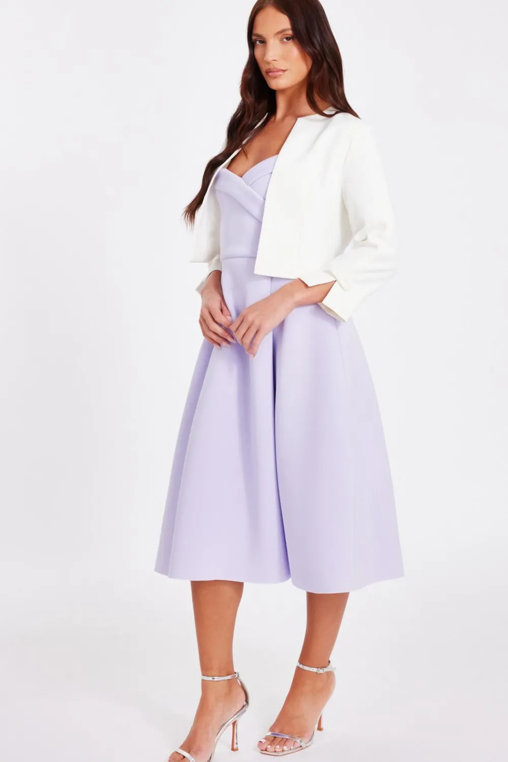 Quiz Day At The Races|Christening Guest>Bow Sleeve Cropped Blazer