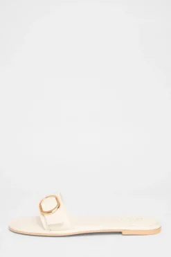 Quiz Sandals|Holiday Shoes>Buckle Flat Sandals