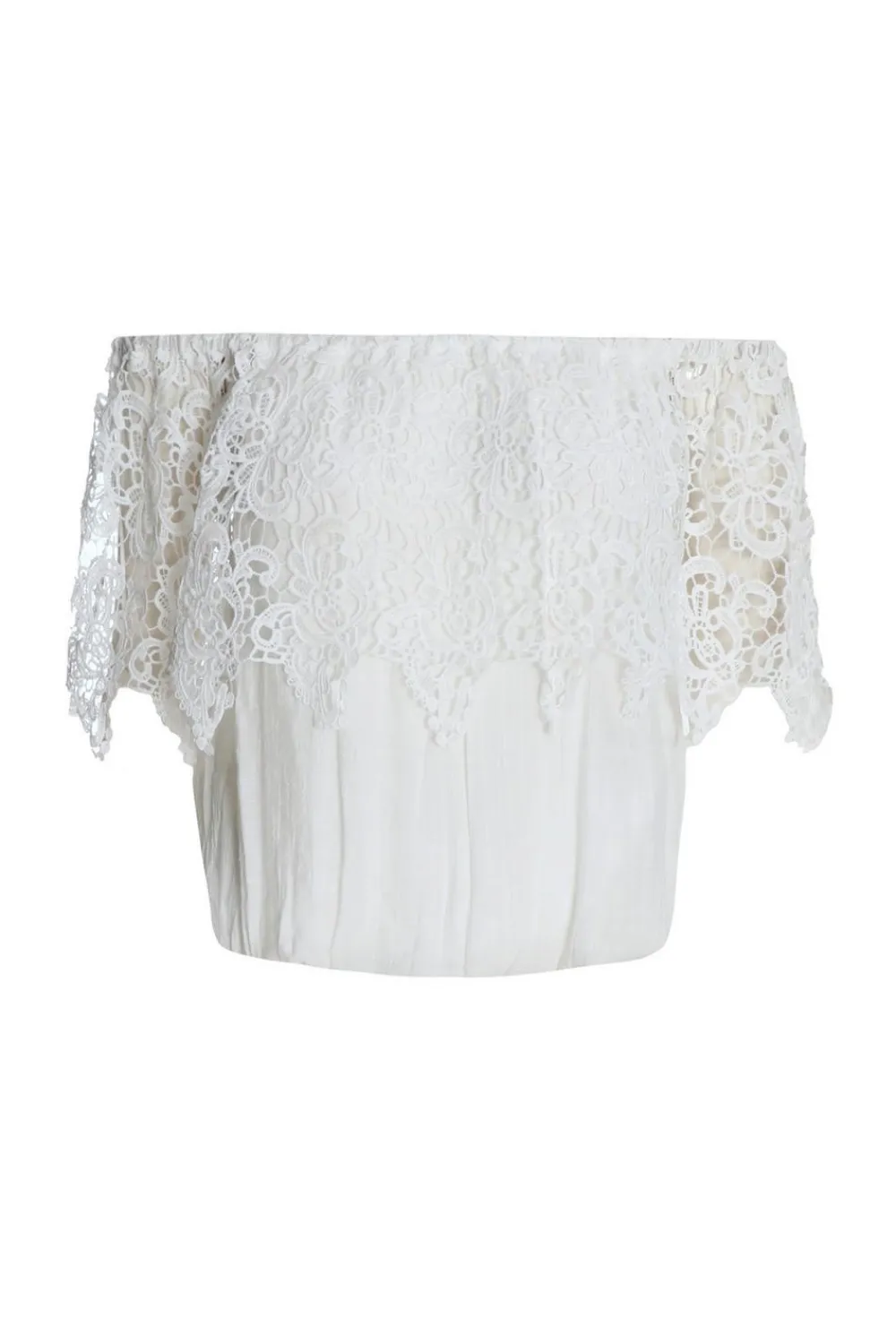 Quiz Summer Tops|Day Tops>Crochet Bardot Top