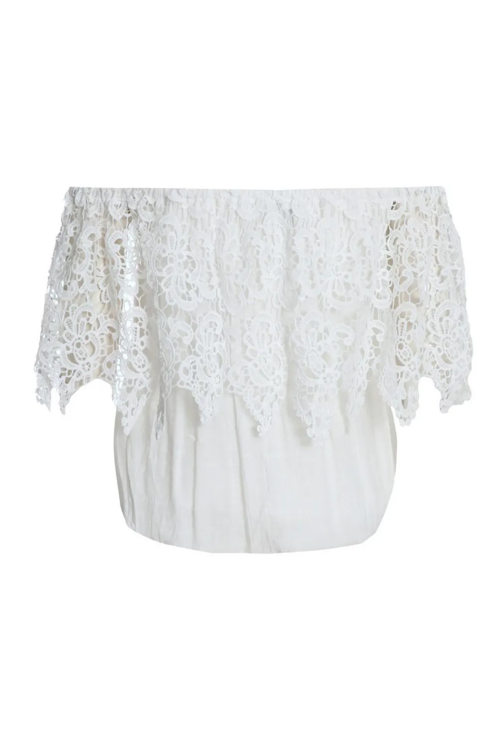 Quiz Summer Tops|Day Tops>Crochet Bardot Top