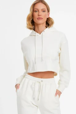 Quiz Everyday Essentials|Co-Ords>Cropped Corset Hoodie
