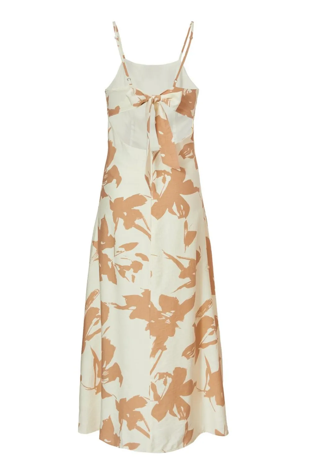 Quiz Summer Clothes|Holiday>Cream Floral Print Midi Dress