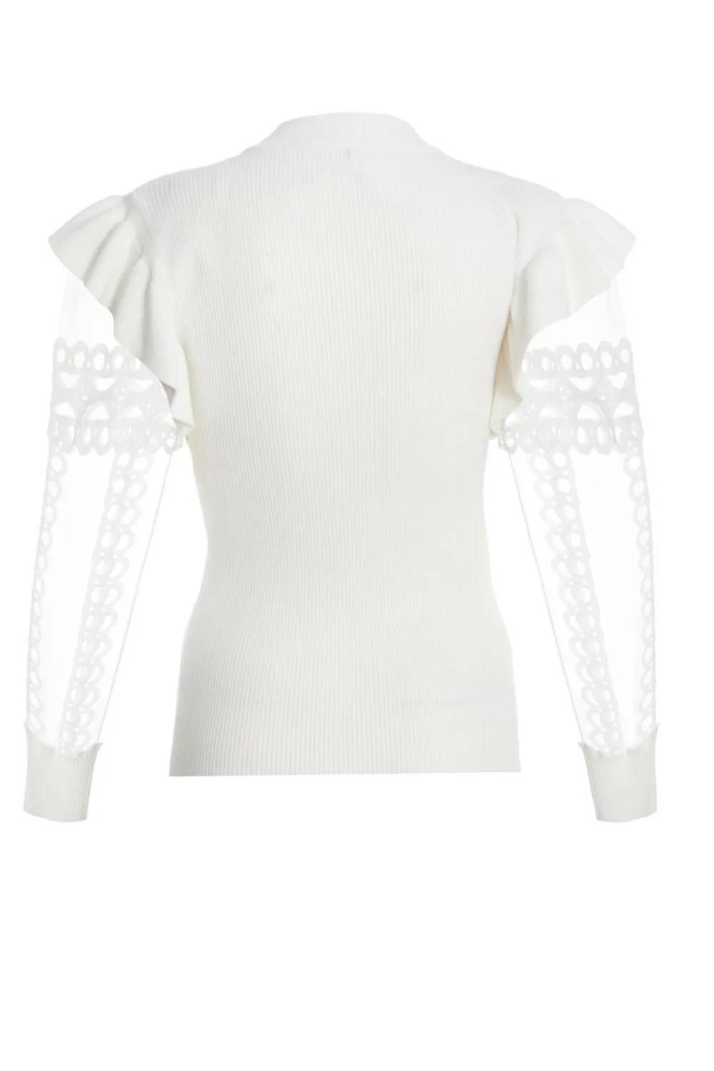 Quiz Knitwear|Jumpers>Knit Mesh Sleeve Jumper